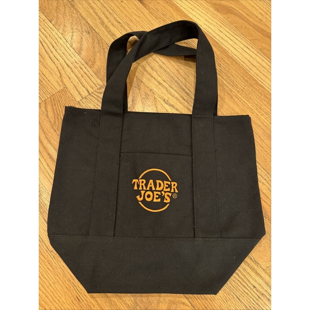 Halloween 2025 LIMITED EDITION Trader Joe’s Black Mini Tote Bag Pre-Owned - Picture 2 of 6